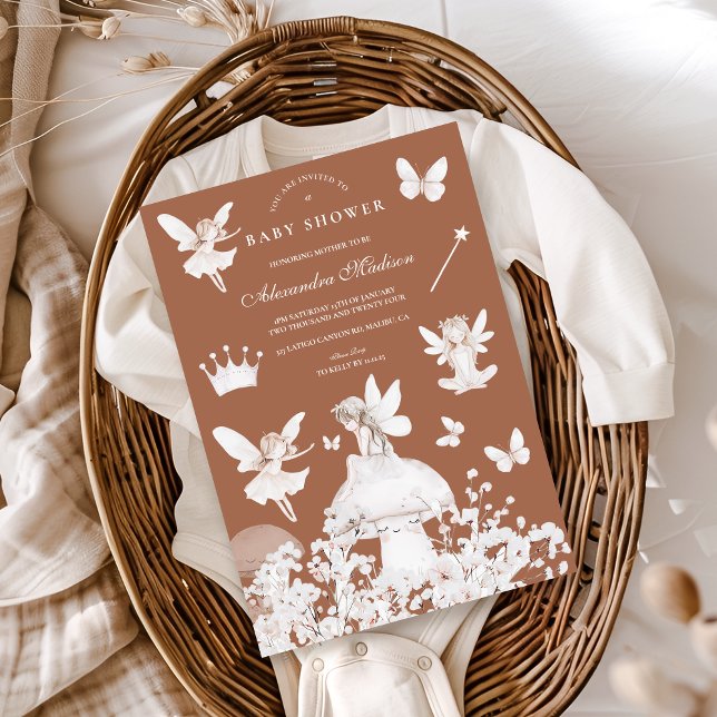 Enchanted Garden Fairy Wildblomma Inbjudningar (Skapare uppladdad)