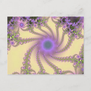 Enchanted Garden Fractal Vykort