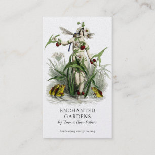 Enchanted Garden Gardener Landscaper Visitkort
