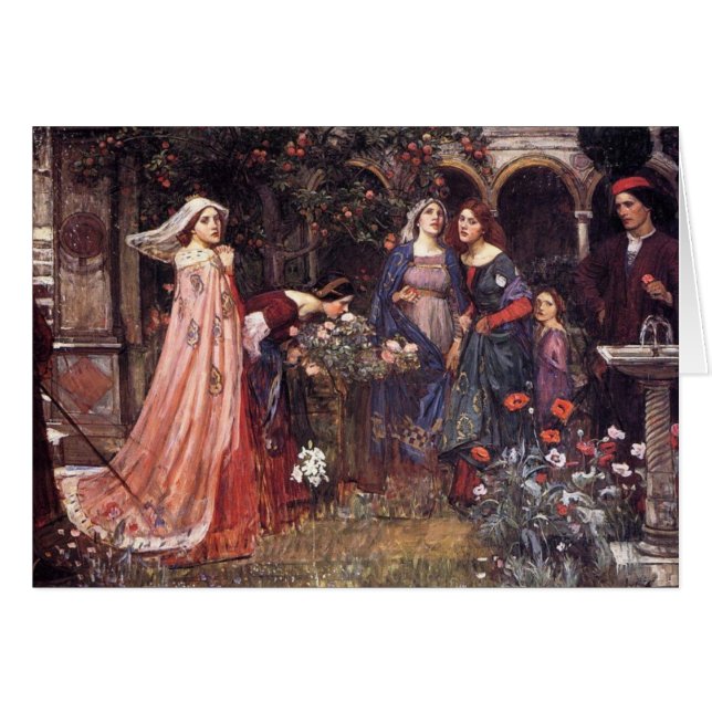 Enchanted Garden Hälsningskort (Framsidan Horizontal)