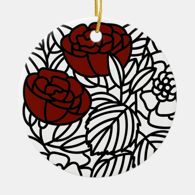 ENCHANTED GARDEN ro Julgransprydnad Keramik (Framsidan)