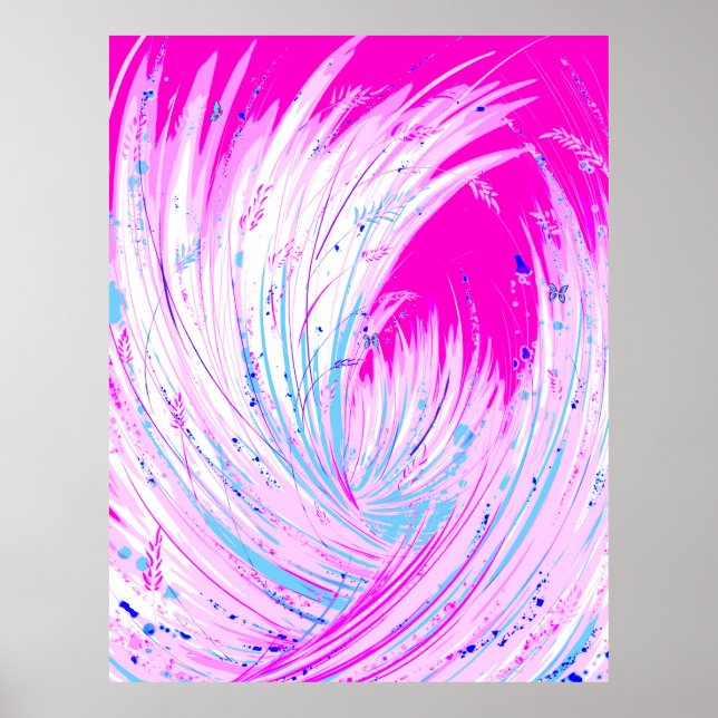 Enchanted Garden - Rosa Horizon Poster (Framsidan)