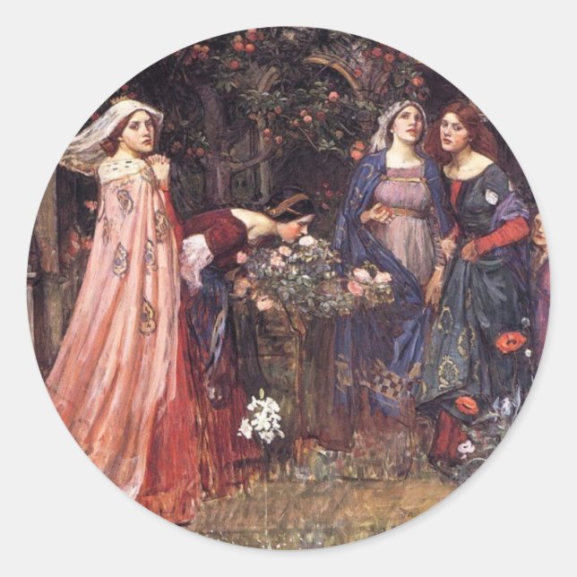 Enchanted Garden Runt Klistermärke (Framsida)