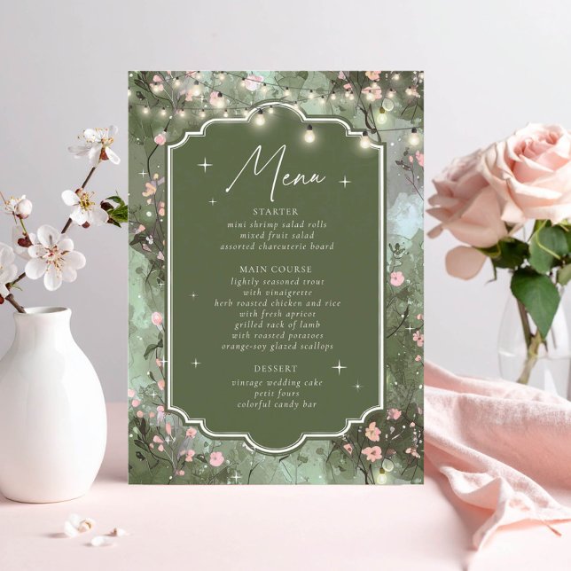 Enchanted Garden Sweet 16 ID1163 Meny (Skapare uppladdad)