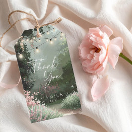 Enchanted Garden Sweet 16 Tack Rosa ID1163 Presentetikett