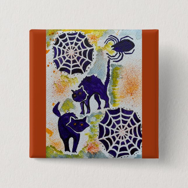 Enchanted Halloween button Knapp (Framsida)