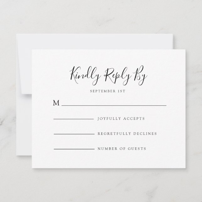 Enchanted Hanging Lanterns Wedding OSA Kort (Baksida)