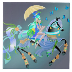 Enchanted Horse Ride Kakelplatta