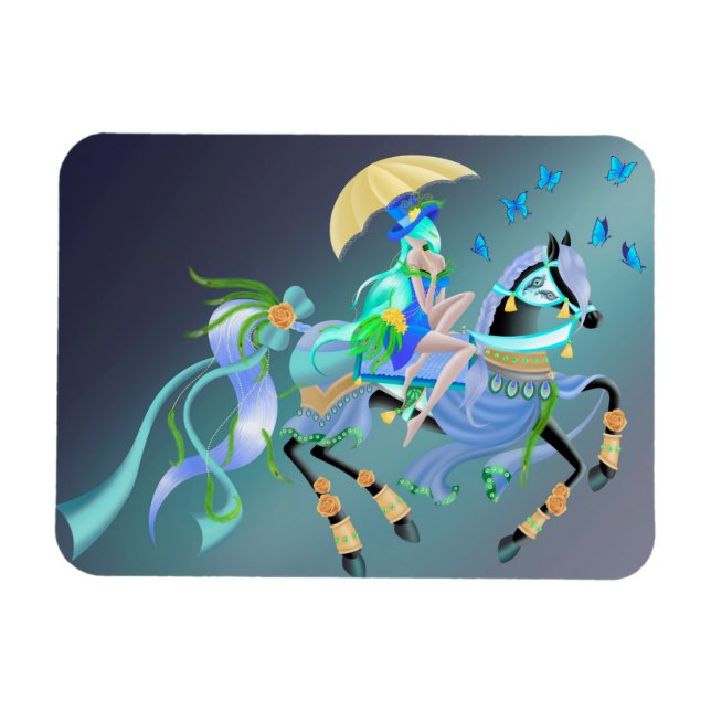 Enchanted Horse Ride Magnet (Horisontell)