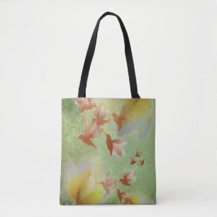 Enchanted Hummingbird Forest Tote Tygkasse
