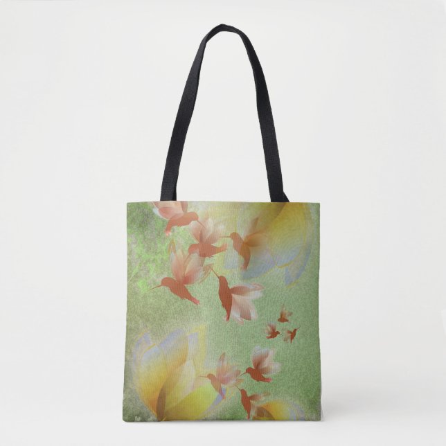 Enchanted Hummingbird Forest Tote Tygkasse (Framsida)