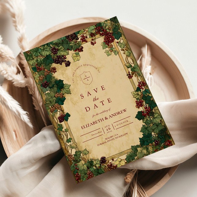 Enchanted Ivy Greenery Bröllop Spara Datumet (Skapare uppladdad)