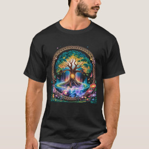Enchanted Livets träd Viking Midgard Thor Walhall T Shirt