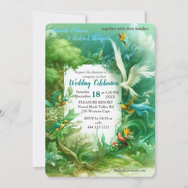 Enchanted Magical Fantasy Creations Inbjudningar (Framsida)