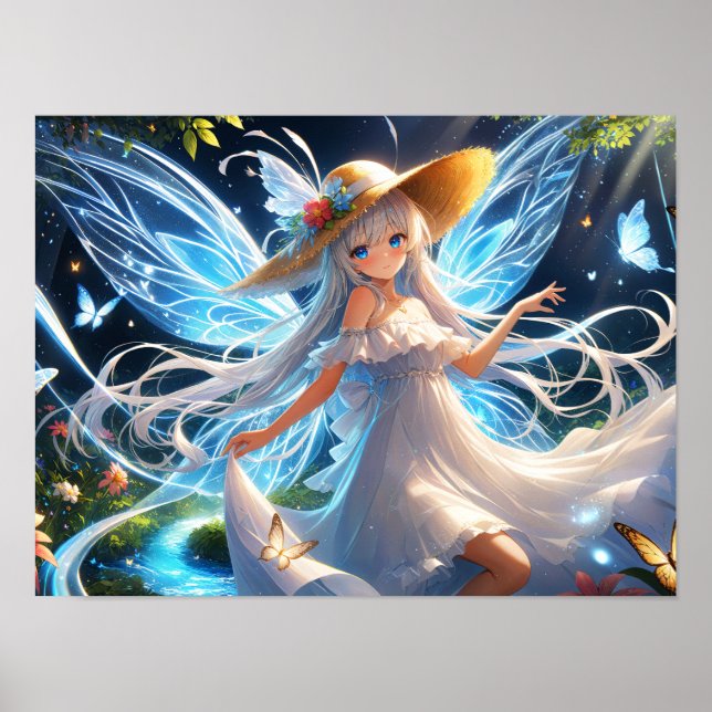 Enchanted Meadow Fairy Fantasy Elegance Poster (Framsidan)