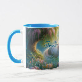 Enchanted Meadow White Horse Mug Mugg