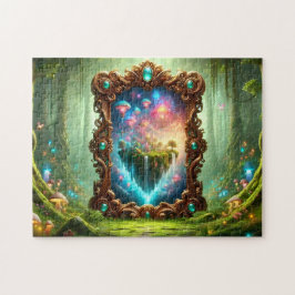 Enchanted Mirror Mystical Forest Portal  Pussel