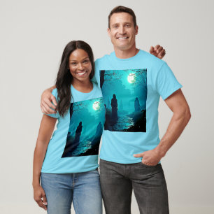 Enchanted Moonlight Forest Spirits T Shirt