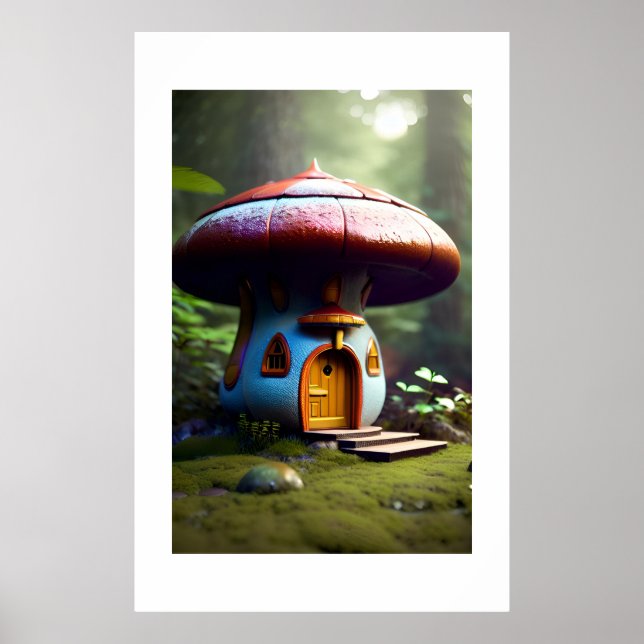 Enchanted Mushroom House Poster (Framsidan)