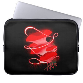 Enchanted Oyster Glowing Red Mushroom Laptop Fodral