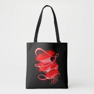 Enchanted Oyster Glowing Red Mushroom Tygkasse