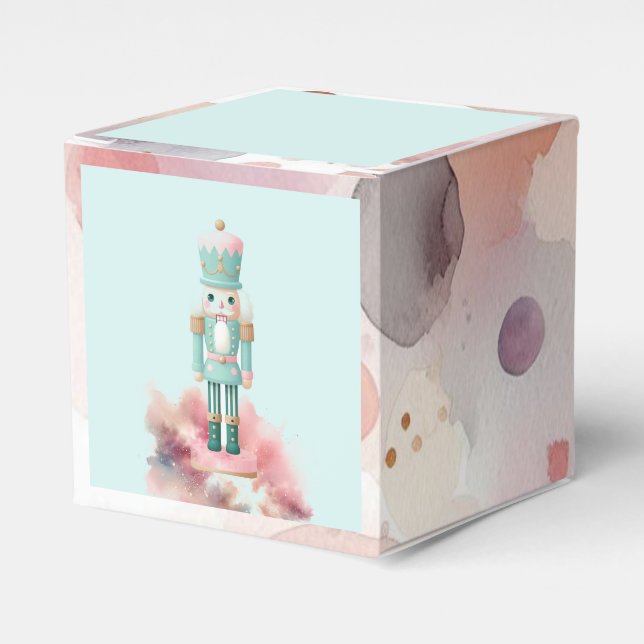 Enchanted Pastel Nutcrackers Watercolors Presentaskar (Framsidan Sidan)