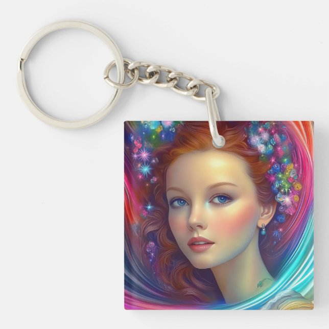 Enchanted Rainbow Hair Porträtt (Framsidan)