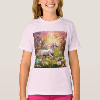 "Enchanted Rainbow Unicorn Forest T-Shirt" T Shirt