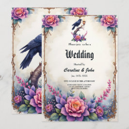 Enchanted Raven Brölloppskollektion Inbjudningar