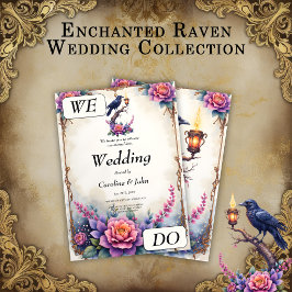 Enchanted Raven Brölloppskollektion  Inbjudningar