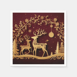 Enchanted Reindeer – Holiday Whimsy Pappersservett