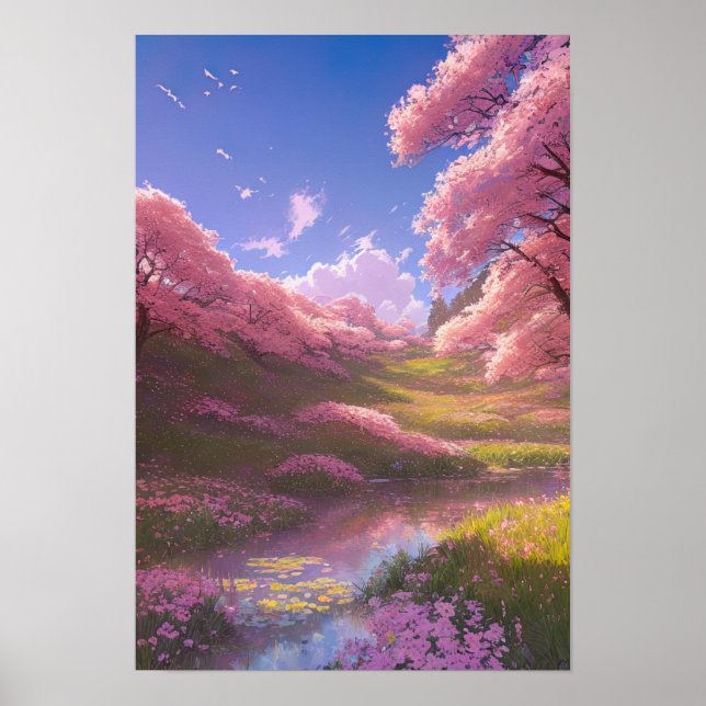 Enchanted Sakura Grove Poster (Framsidan)