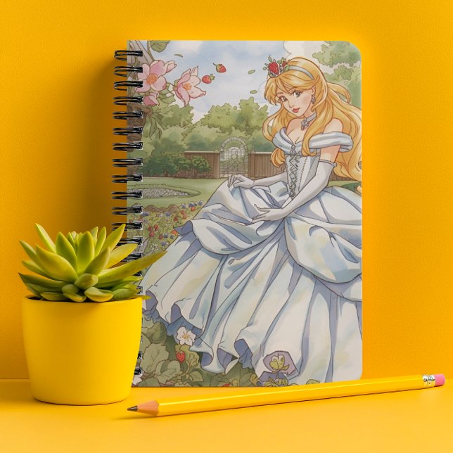 Enchanted Strawberry Garden Princess Notebook Anteckningsbok (Skapare uppladdad)