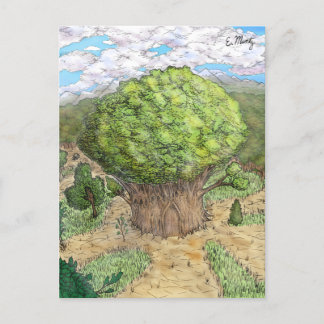 Enchanted Träd Castle Vykort