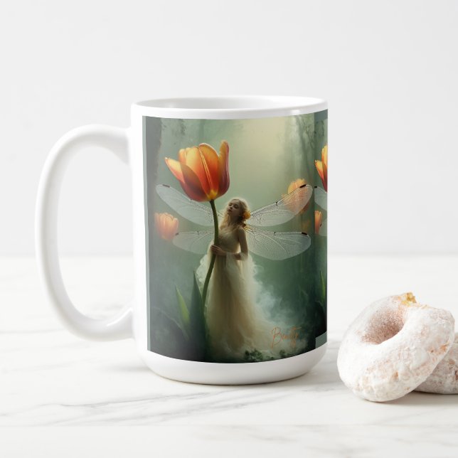 Enchanted Tulip Fairy Fantasy Mugg (Med munk)