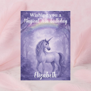 Enchanted Unicorn Birthday Magic Kort
