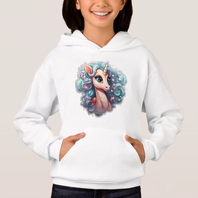 🌈 ✨ Enchanted Unicorn Hoodie ✨ 🌈 T Shirt (Framsida)