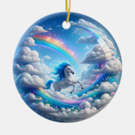 Enchanted Unicorn Ornament - Rainbow Castle Fantas