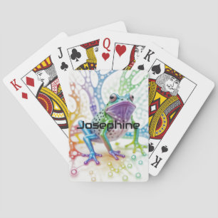 Enchanted Vibrant Lycklig Frog Casinokort