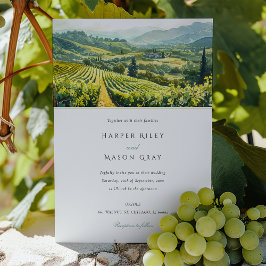 Enchanted Vineyard Napa Valley Bröllop Inbjudningar