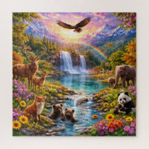 Enchanted Wildlife Valley Nature Puzzle