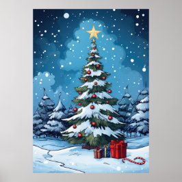 Enchanted Winter Kväll Poster