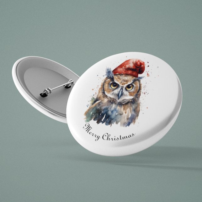 Enchanted Winter Uggla, anpassningsbar Knapp (Skapare uppladdad)