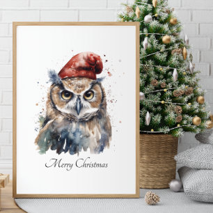Enchanted Winter Uggla, anpassningsbar Poster