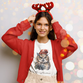 Enchanted Winter Uggla, anpassningsbar T Shirt