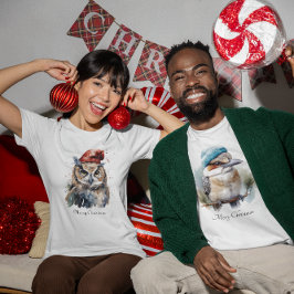 Enchanted Winter Uggla, anpassningsbar T Shirt
