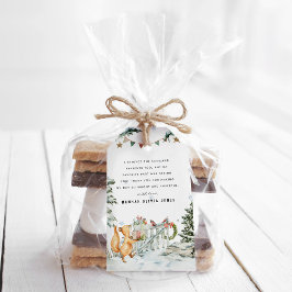 Enchanted Winter Woodland | Födelsedag Presentetikett
