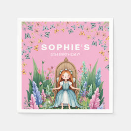 Enchanted Woodland Fairy Princess Birthday Pappersservett