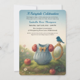 Enchanted Woodland Princess Baby Shower Fairytale Inbjudningar