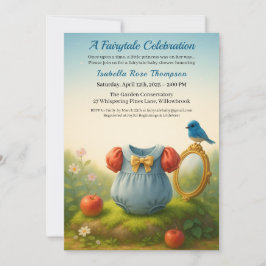 Enchanted Woodland Princess Baby Shower Fairytale Inbjudningar